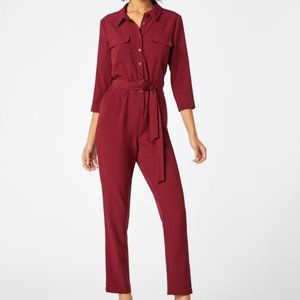 Burgundy Utility Jumpsuit